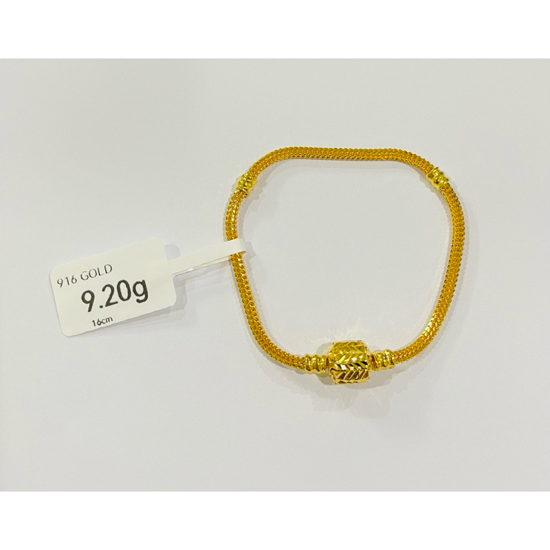 Youloong Rantai Gelang Tangan Pandora Emas916 916gold Pandora Bracelet