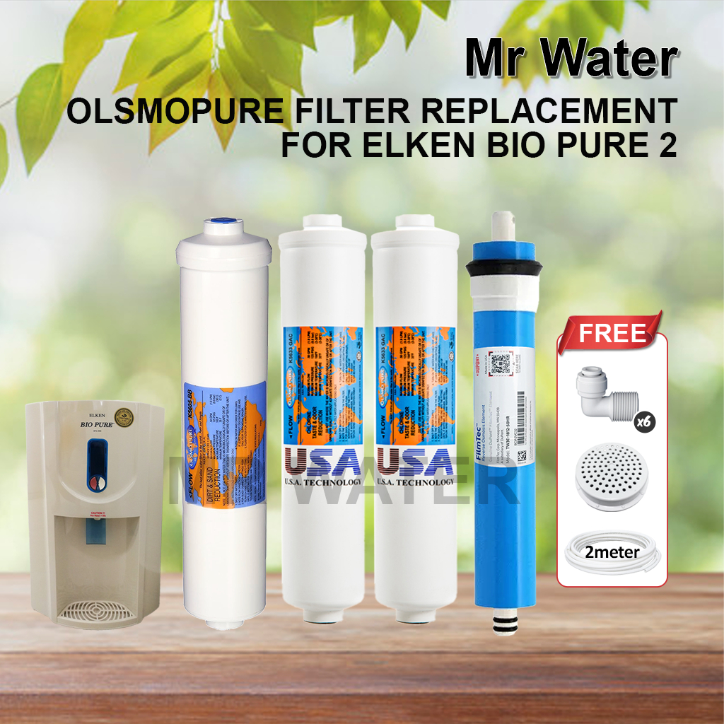 Olsmopure Elken Bio 2 RO Water Filter Cartridge ( Made in USA