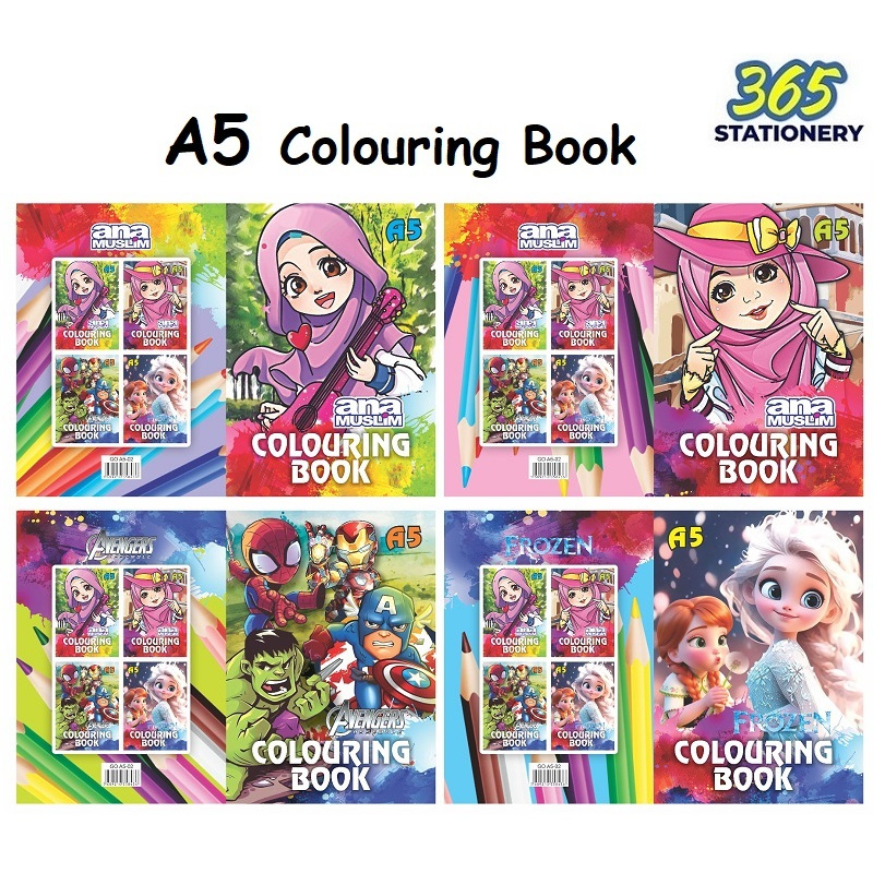 A5 Fancy Colouring Book ( 48pcs/pack ) | Shopee Malaysia