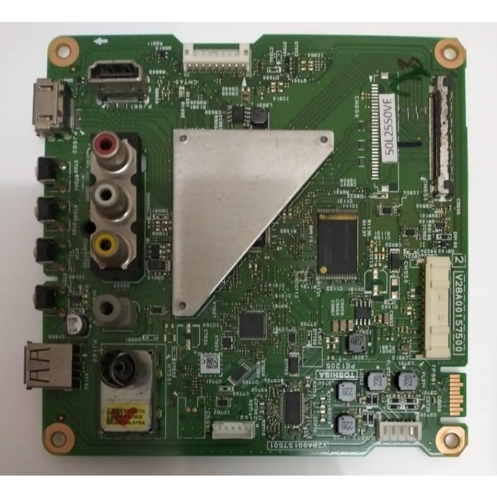 (AP112) Toshiba 50L2550VM Mainboard, Powerboard, LVDS, Cable, Sensor