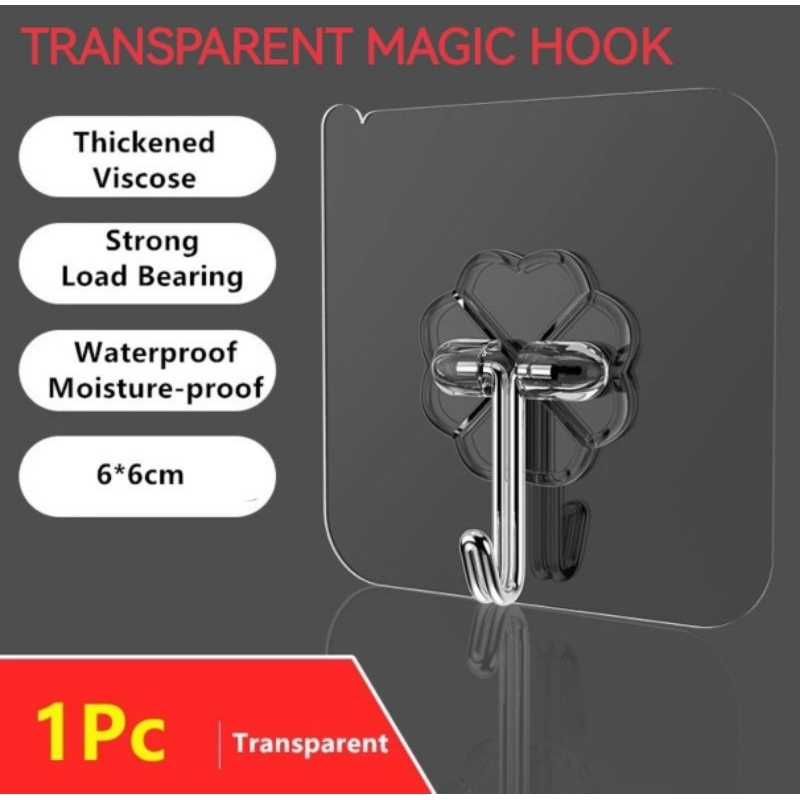 Magic Hook Transparent And Thick Wall Kitchen Without Nails Strong ...