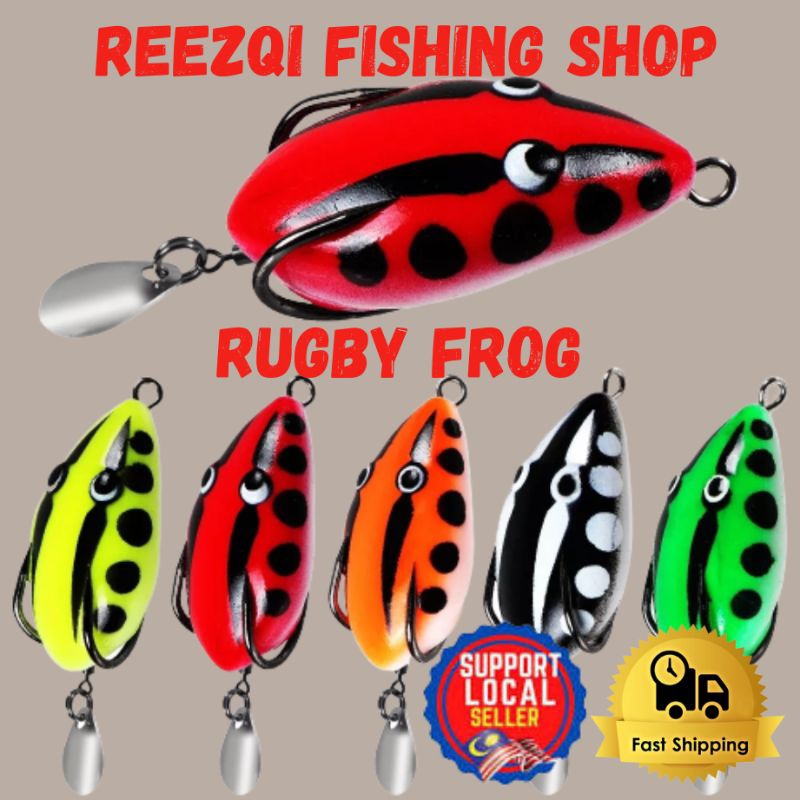 MALAYSIA SOFT FROG RUGBY FROG UMPAN KATAK 4CM 5.5G FISHING LURE ...