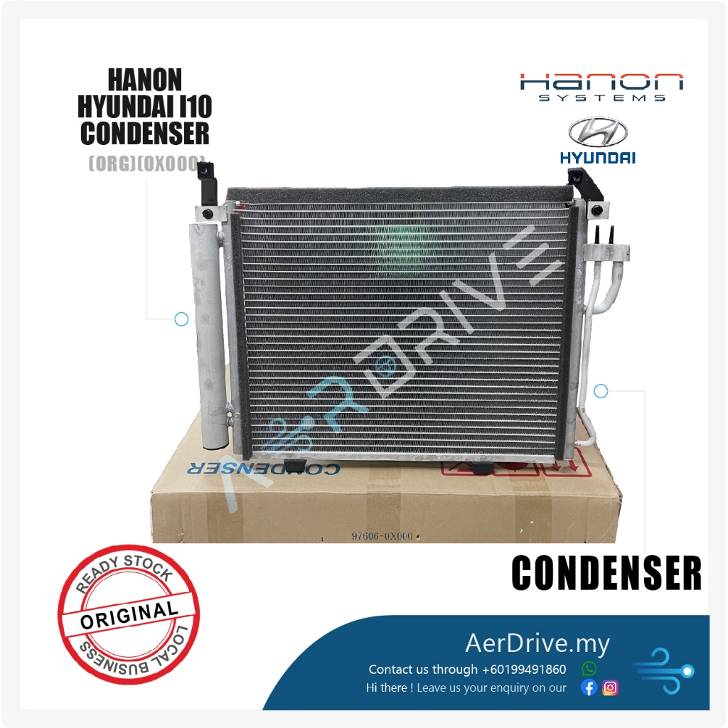 HANON ORIGINAL HYUNDAI I10 CONDENSER 0X000 | Shopee Malaysia