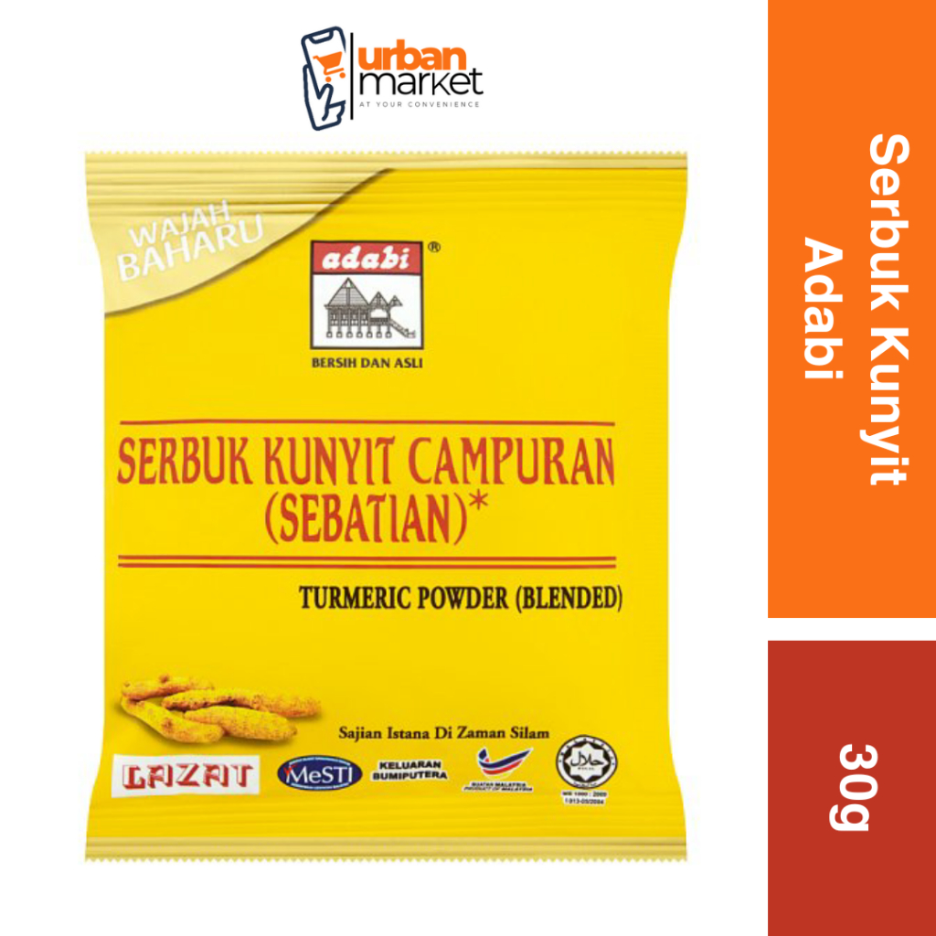 Serbuk Kunyit Adabi 30g Shopee Malaysia