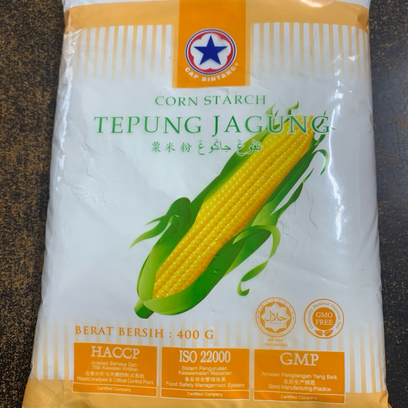 YIBAKE Corn starch 400g tepung jagung cap bintang | Shopee Malaysia