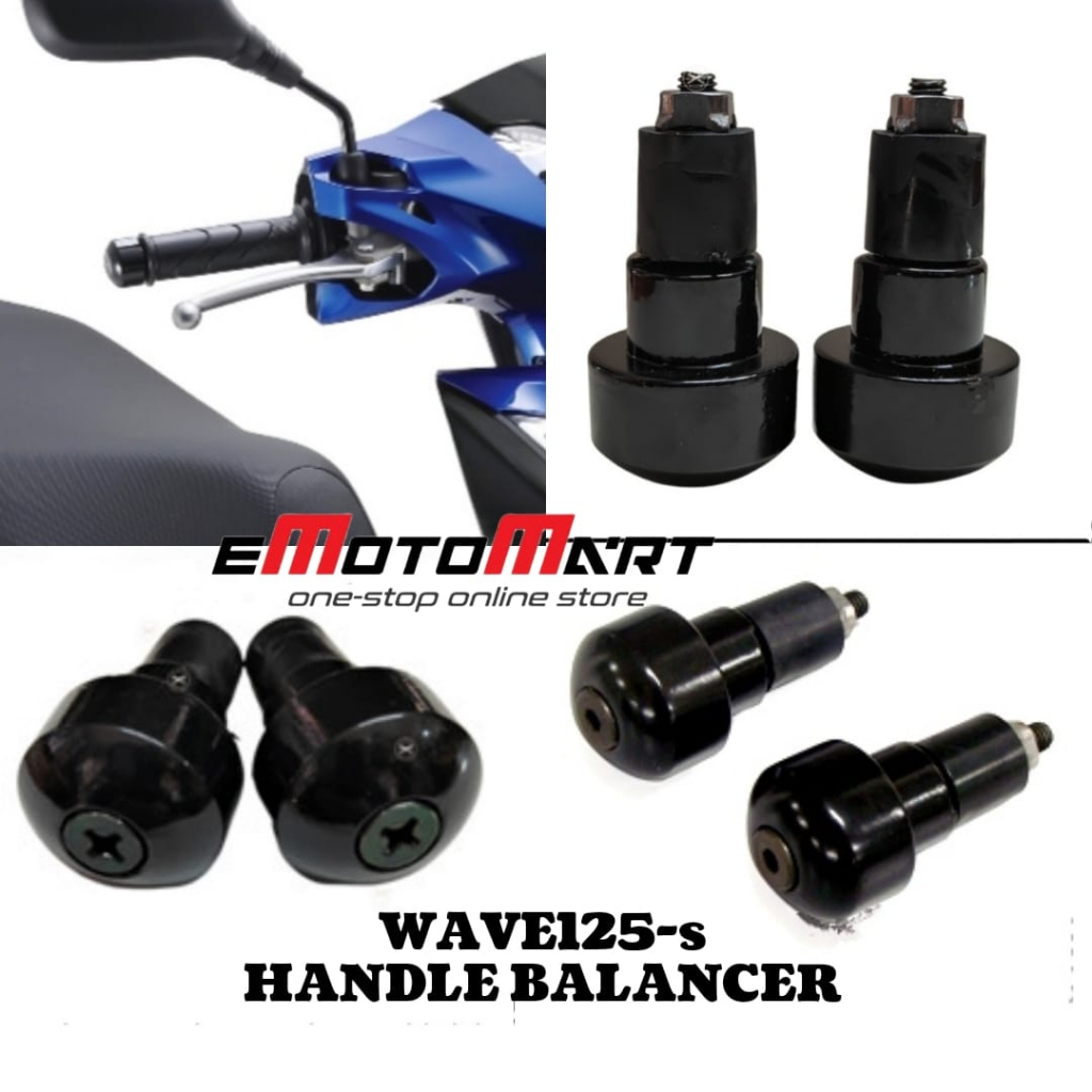 HONDA WAVE125-S HANDLE BALANCER - BLACK (READY STOCK) | Shopee Malaysia