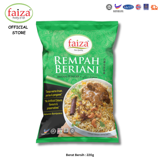 FAIZA's Rempah Beriani (220gm) | Shopee Malaysia