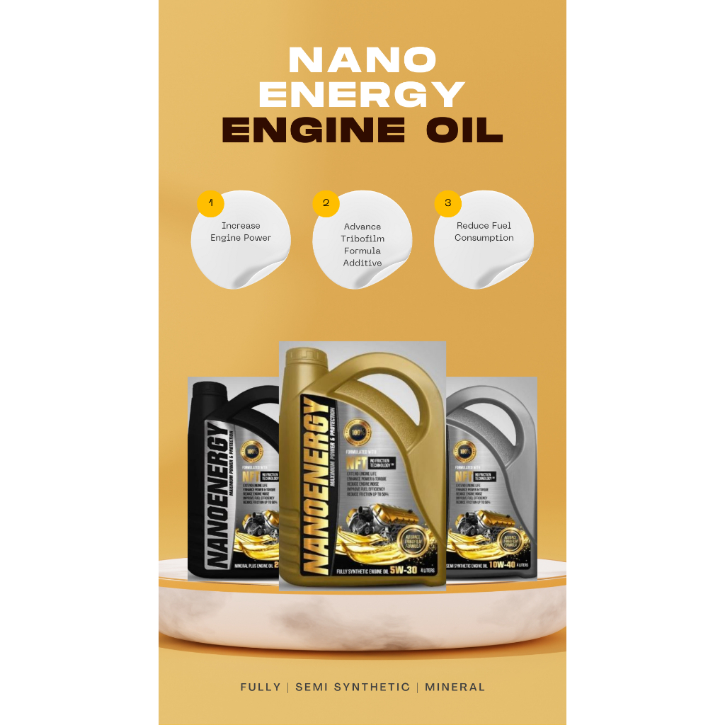 Nano Energy Engine Oil 4 Liter Shopee Malaysia