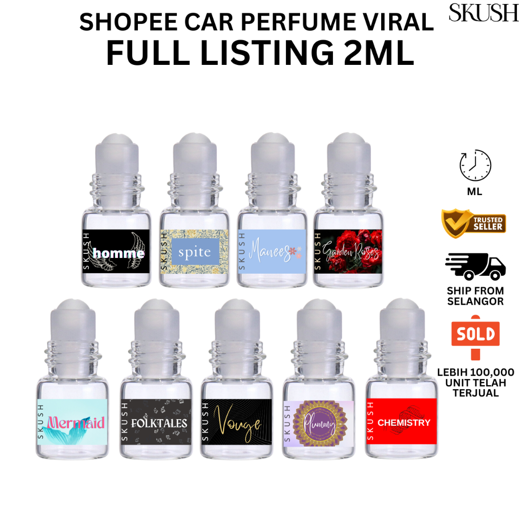 Full Listing 2ml Perfume For Women Man Viral Grade Parfum Grade