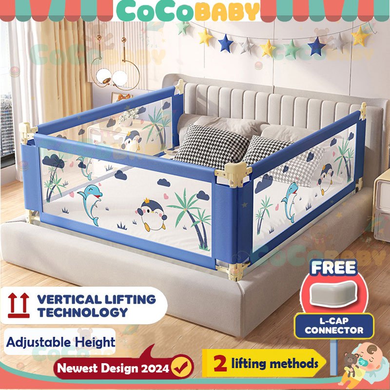 Lifting Baby Bed Fence Safety Antifall Pagar Baby Safety Bed Fence Bed