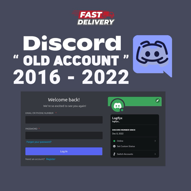 🔥READY STOCK🔥 Discord Old Account Year 2016 - 2022 Working 100% ...