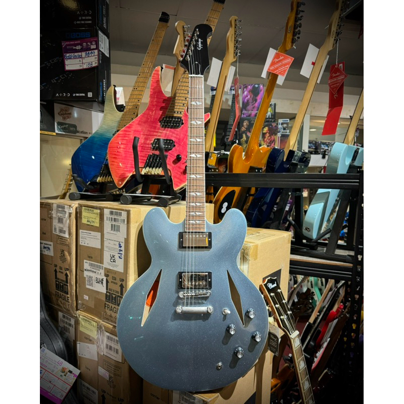 Epiphone Dave Grohl DG335 Semihollowbody Electric Guitar Pelham Blue Shopee Malaysia