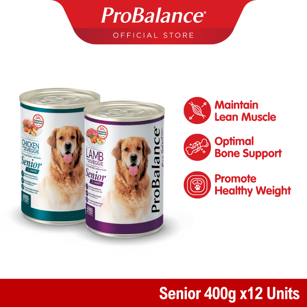 ProBalance Wet Dog Food - Senior (400g x 24 Unit) | Shopee Malaysia