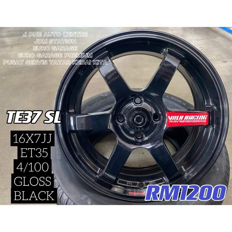 TE37 SL 16inc AXIA BEZZA MYVI JAZZ CITY VIOS SAGA VVT | Shopee Malaysia