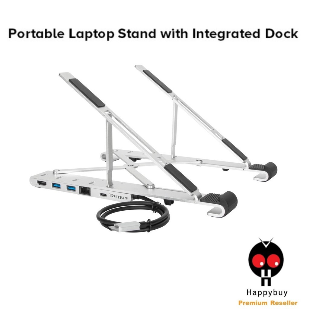 Targus AWU100005 Portable Laptop Stand With Integrated Dock Shopee