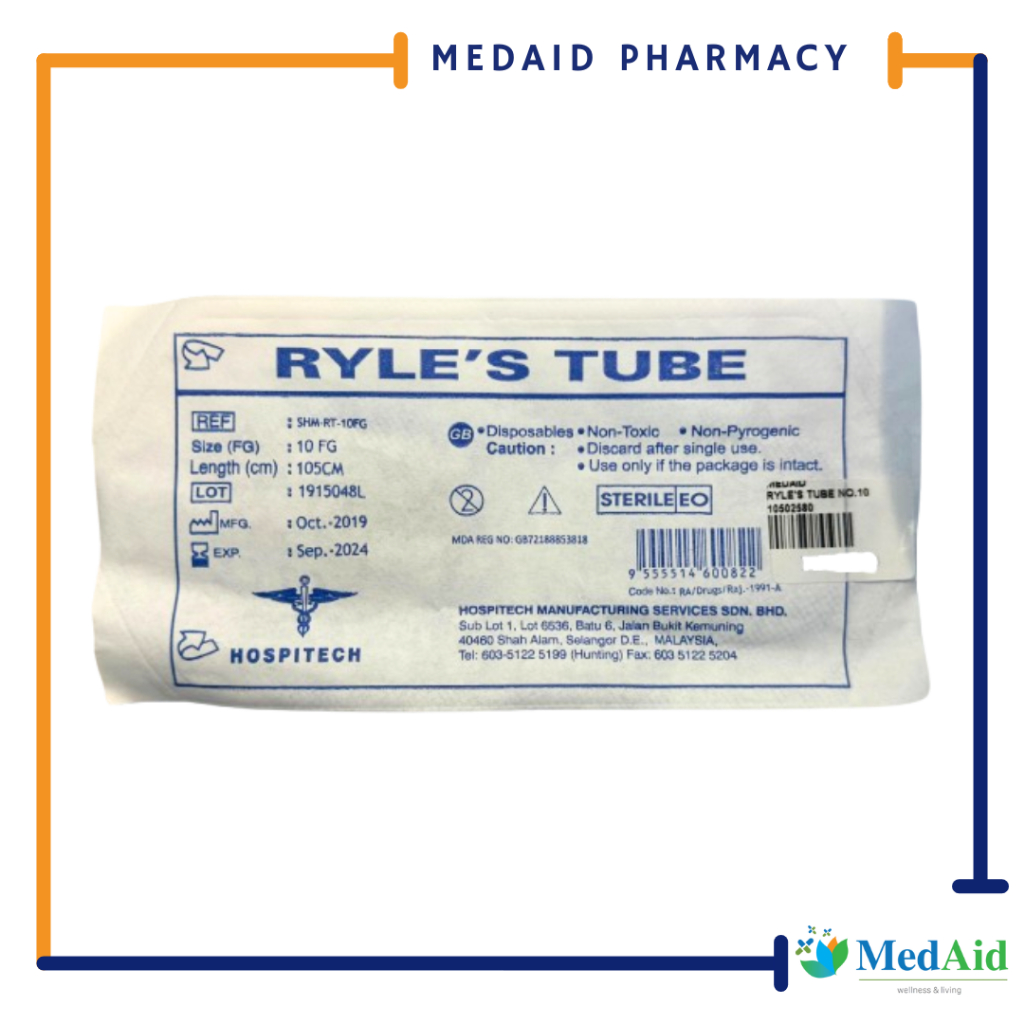 Hospitech Ryle's Tube 10FG/14FG (Short Expiry: 9/2024 & 8/2024 ...