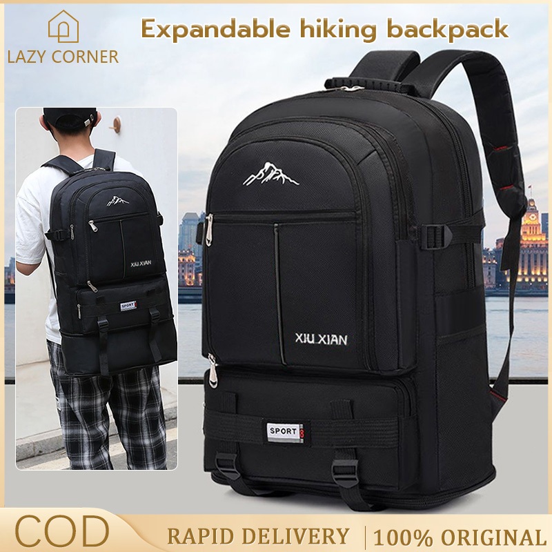 Ready Stock 】56-75L Hiking Backpack Large Capacity Backpack Travel ...