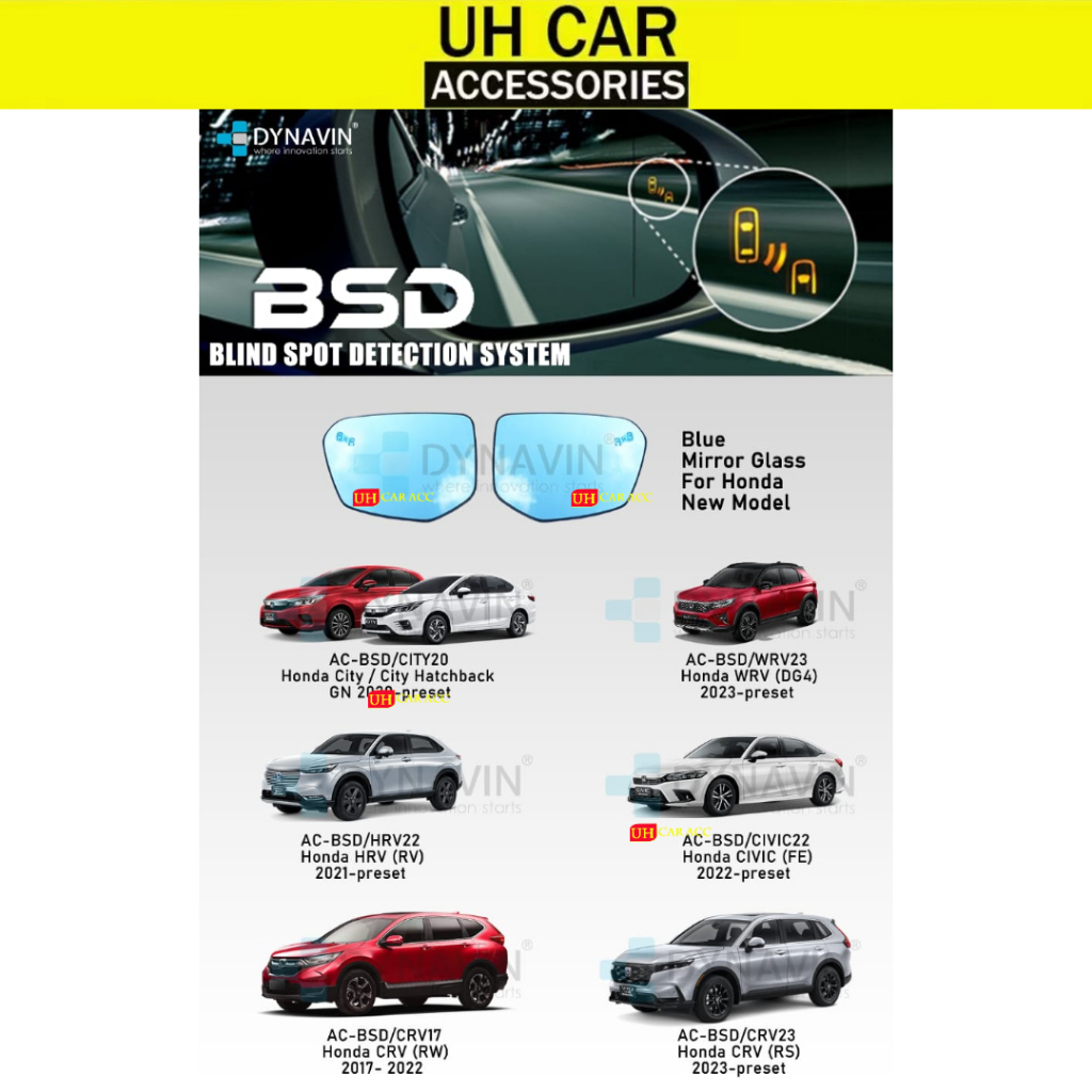 HONDA HRV 2022 2023 2024 DYNAVIN BSD BLIND SPOT DETECTION SYSTEM Shopee Malaysia