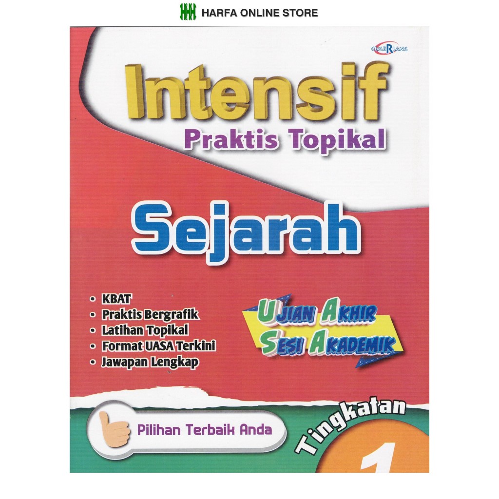 Buku Rujukan Intensif Praktis Topikal Sejarah Uasa Tingkatan 1 Kssm