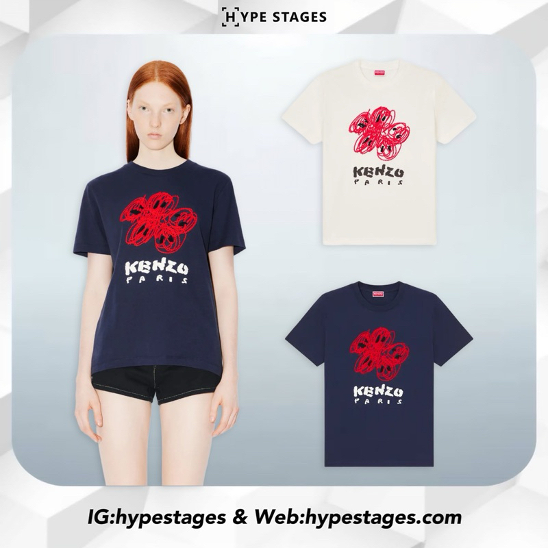 KENZO EMBROIDERY FLOWER TEE Shopee Malaysia