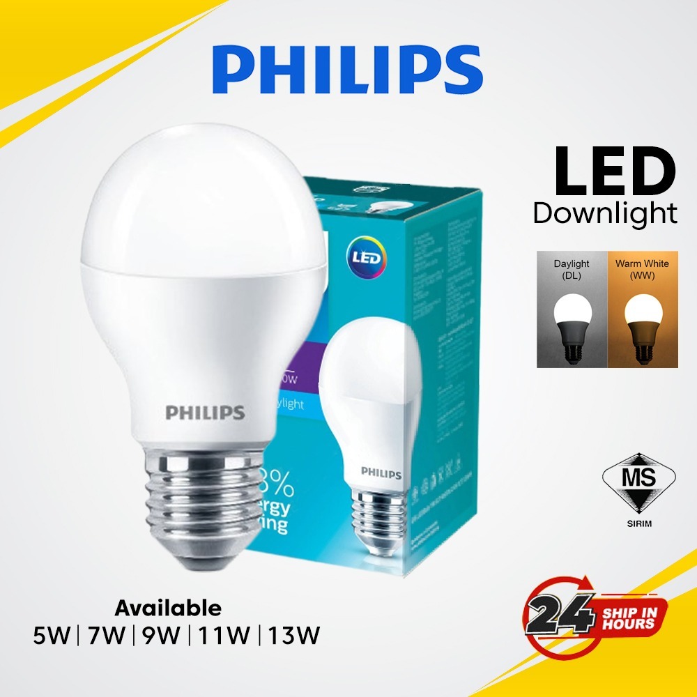 PHILIPS Essential 5W 7W 9W 11W 13W E27 LED Bulb Philips LED Bulb Mentol ...