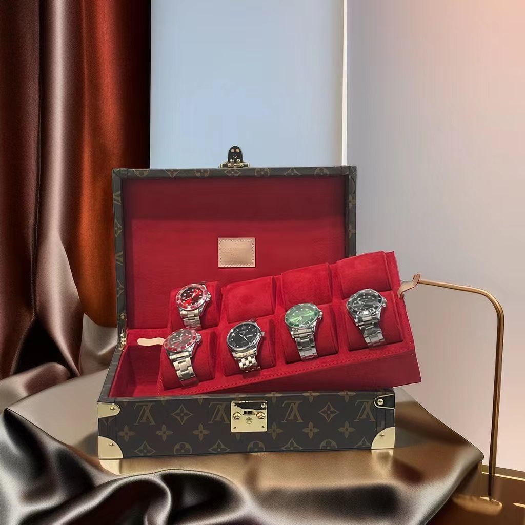 Roll_n_Rotate Luxury High-end watch storage box 10-bit with tray double ...