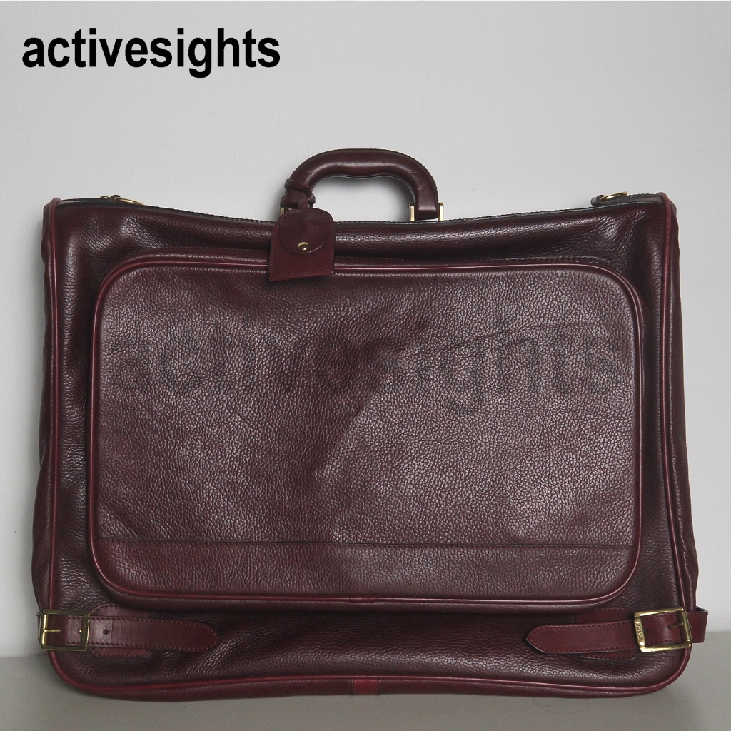 Original BALLY Vintage Leather Garment bag Shopee Malaysia