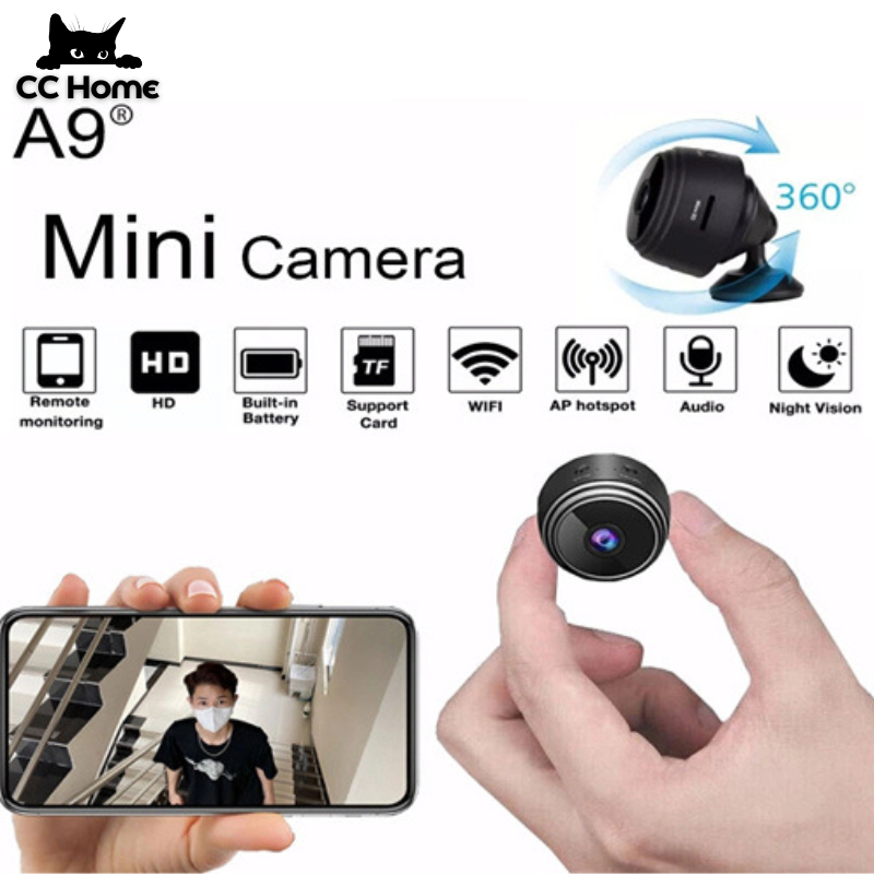 1080P HD A9 Mini Camera Wireless CCTV WiFi Remote Control Spy Camera