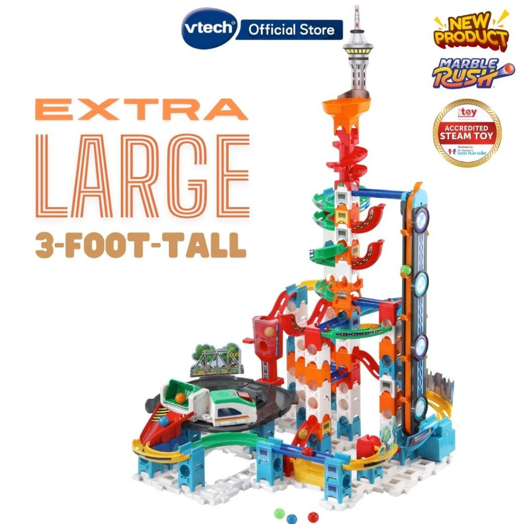 Marble Rush - Sky Elevator Set (143 blocks + 10 marbles) | Shopee Malaysia