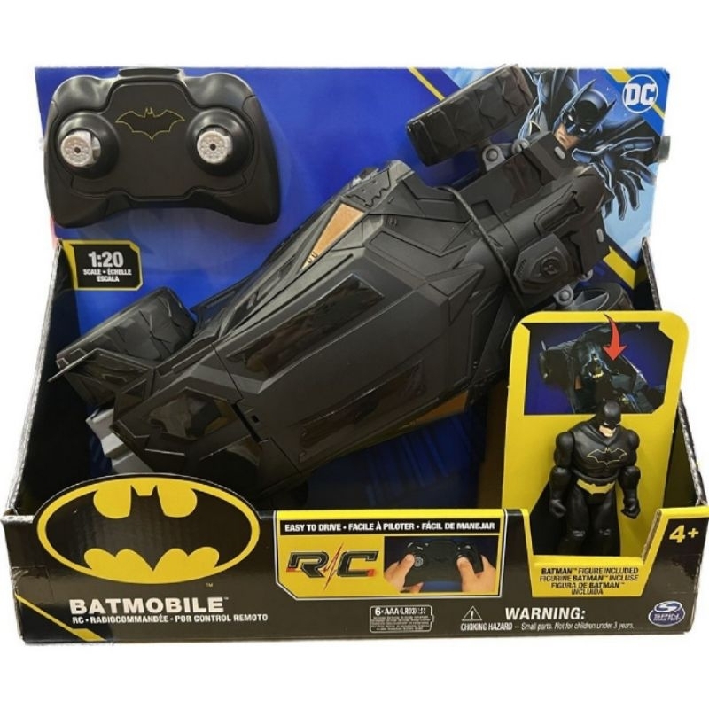 (NEW) SPIN MASTER Batman Batmobile Remote Control Vehicle With Batman ...