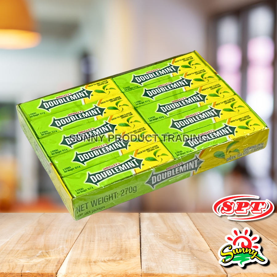 13.5g x 20pcs Wrigley's Doublemint Brand Green Tea Mint Flavour Chewing