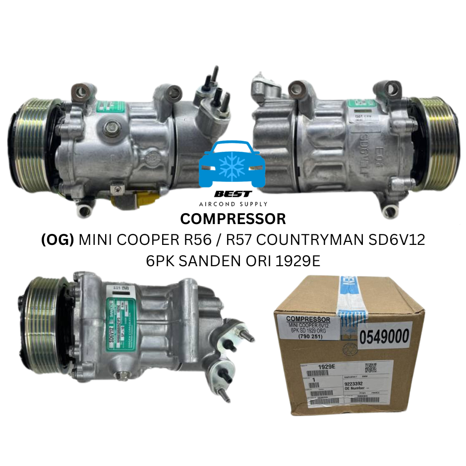 Compressor ORIGINAL NEW Mini Cooper R56 / R57 Countryman SD6V12 6PK ...