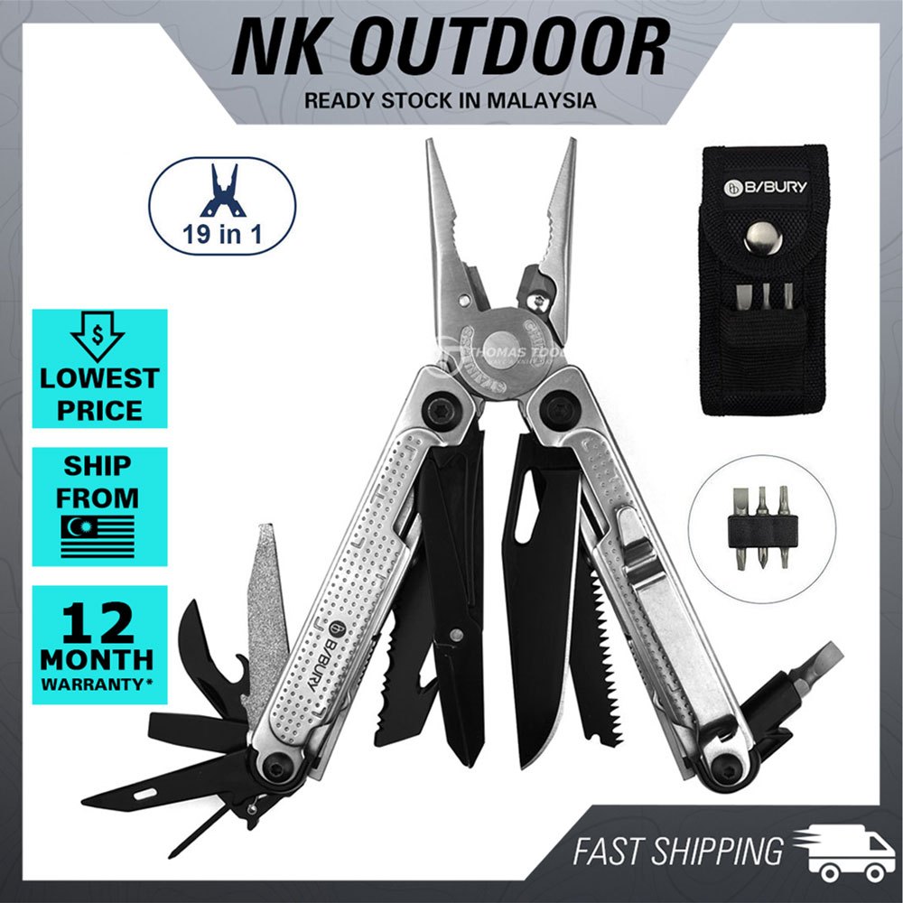 Bibury Plier Multitool (19in1) SE Works Great as Leatherman