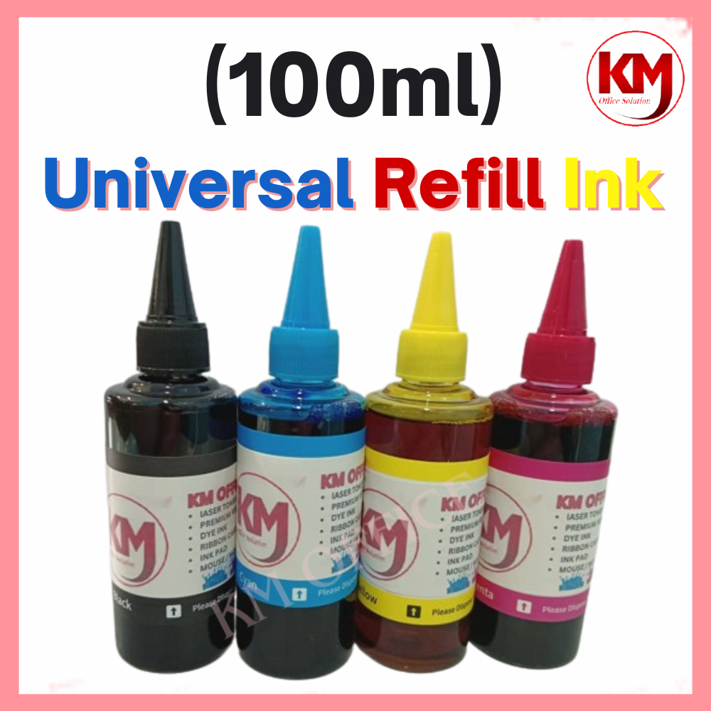 Refill Ink Universal Inkjet Printer 100ml Syringe Dye Ink HP Canon ...