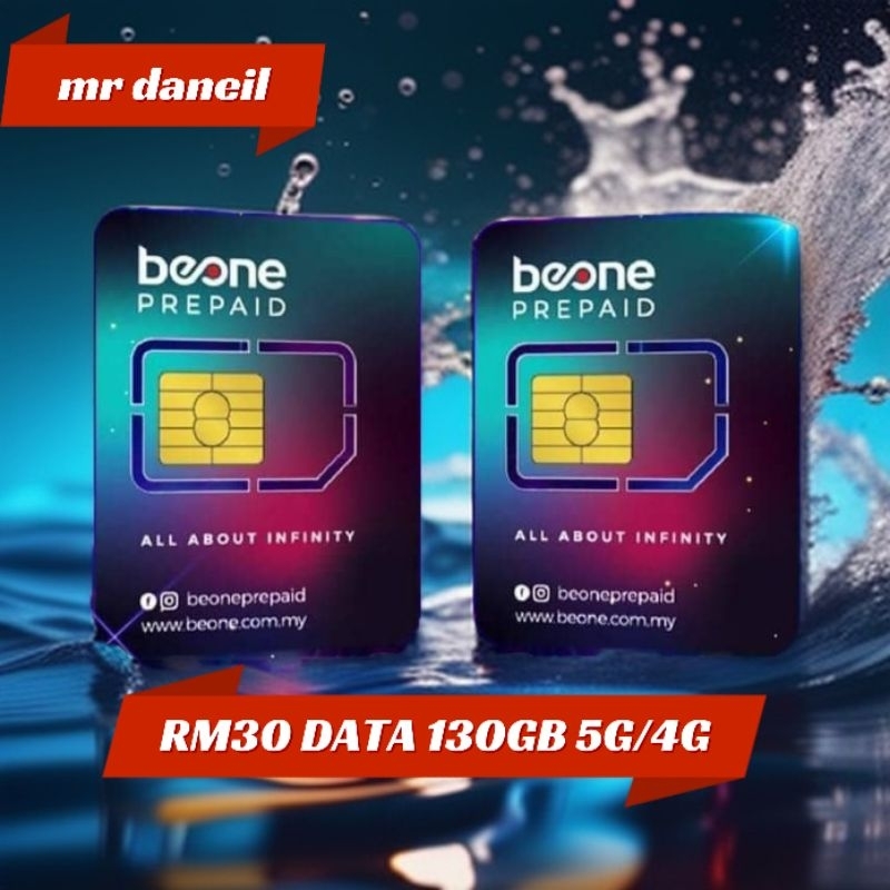 SIMKAD BEONE PREPAID ( RM30 ️DATA 130GB 5G/4G DATA PANTAS+CALL ...