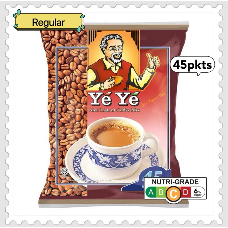 Ye Ye 3 in 1 Instant Coffee Mix - 45X20g | Shopee Malaysia
