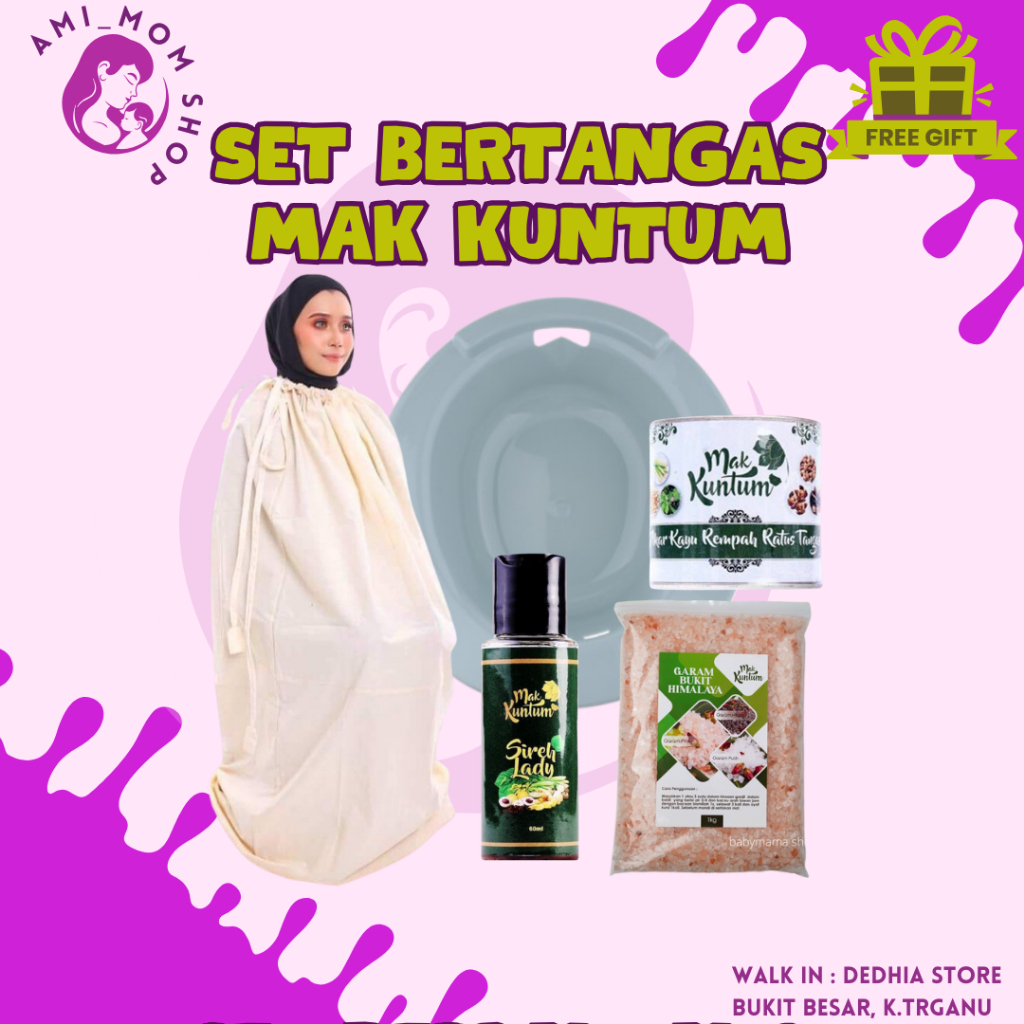 MAK KUNTUM SET BERTANGAS IBU BERPANTANG | Shopee Malaysia