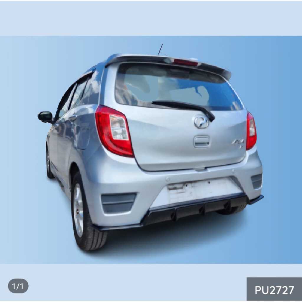 Perodua Axia 1st Generation 2017 Takero Rear Diffuser Body Kit PU Ready ...
