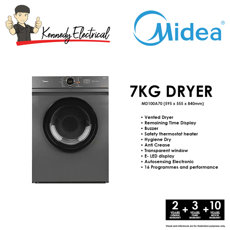 Midea 7kg Dryer MD100A70 | Shopee Malaysia