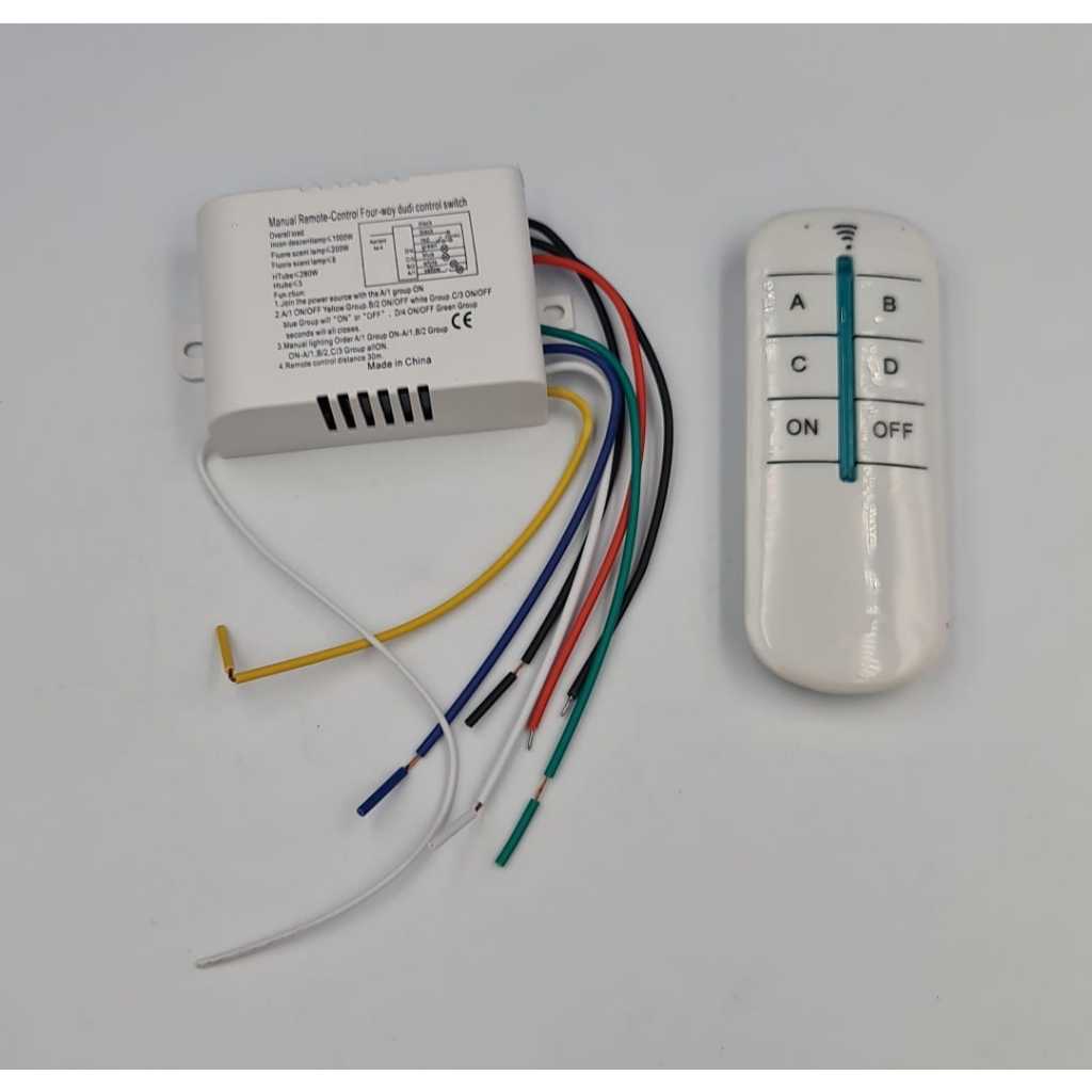 4 Channel Manual Remote Control Four Way Dudi Control Switch | Shopee ...
