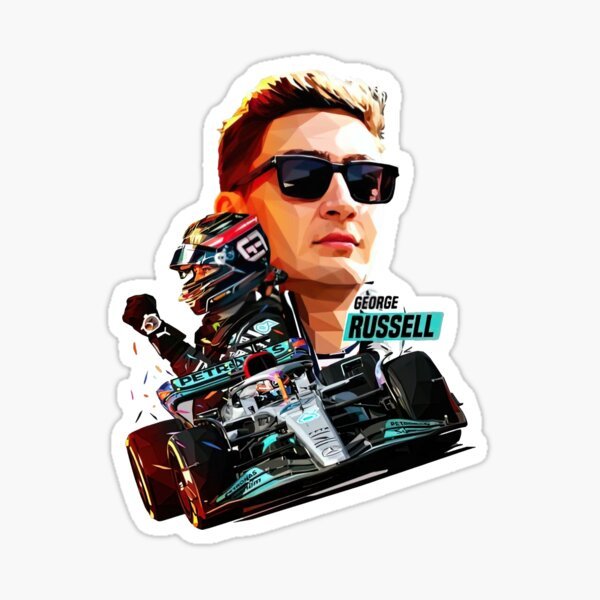 George Russell Stickers v4 | Shopee Malaysia