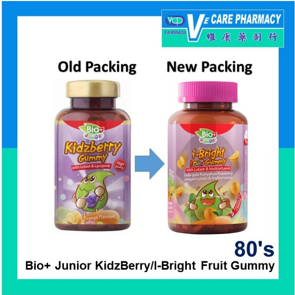[Exp:01/26] BioPlus Junior Kidzberry Gummy with Lutein & Lycopene / I ...