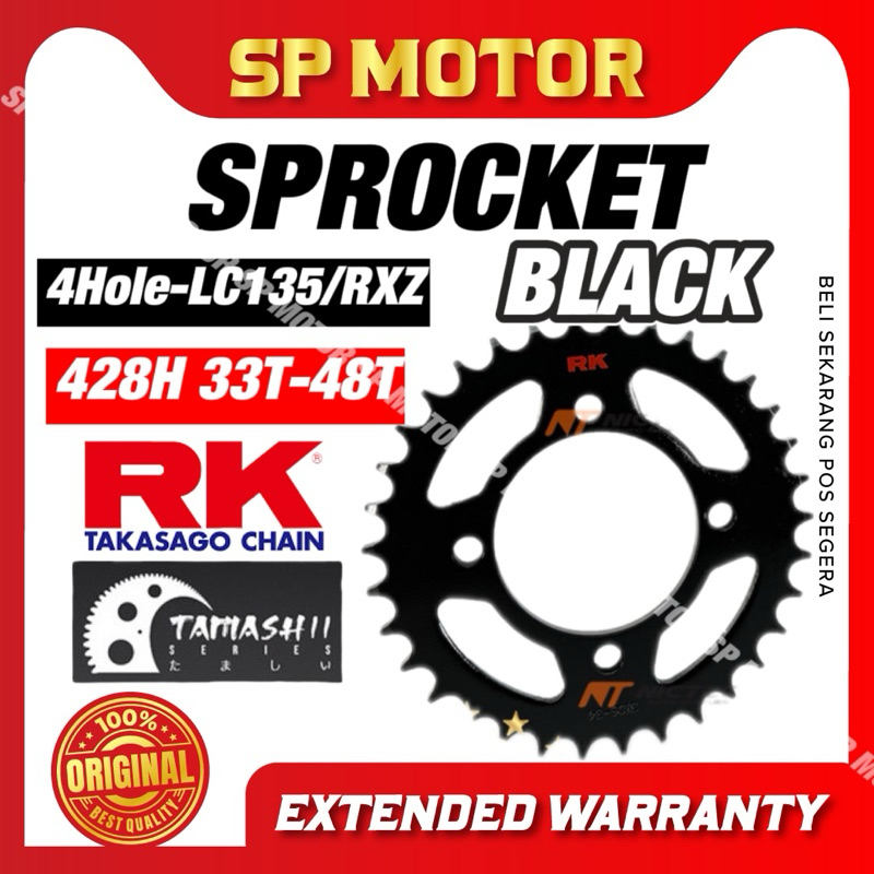 RK TAMASHII SPROCKET 428 RXZ LC135 Y125ZR LAGENDA 110 RK PREMIUM ...