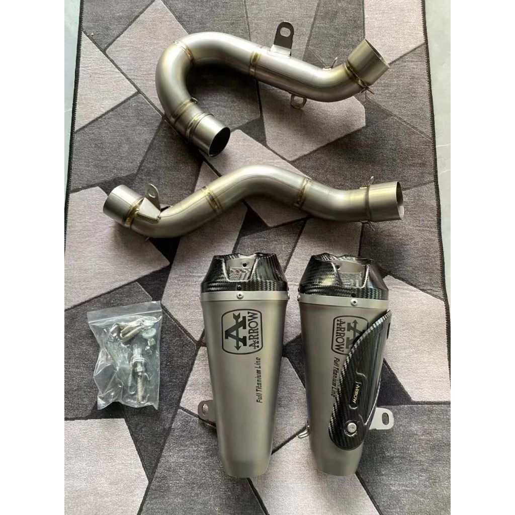 ARROW FULL TITANIUM LINE EXHAUST DUCATI PANIGALE V4 V4S FULL SYSTEM ...