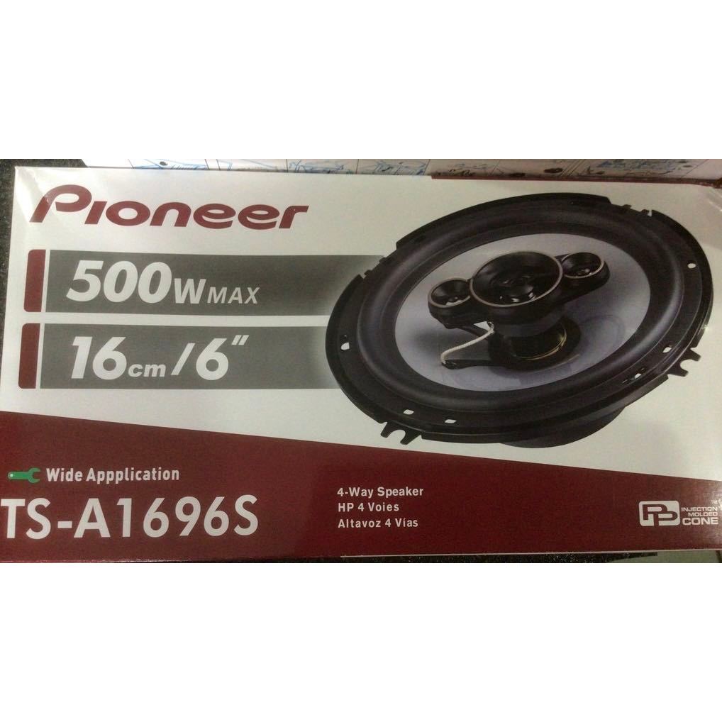 Pioneer Speaker 6 inch 500W TS-A1696S 6' inch 4Way 16cm 500Watt Car ...