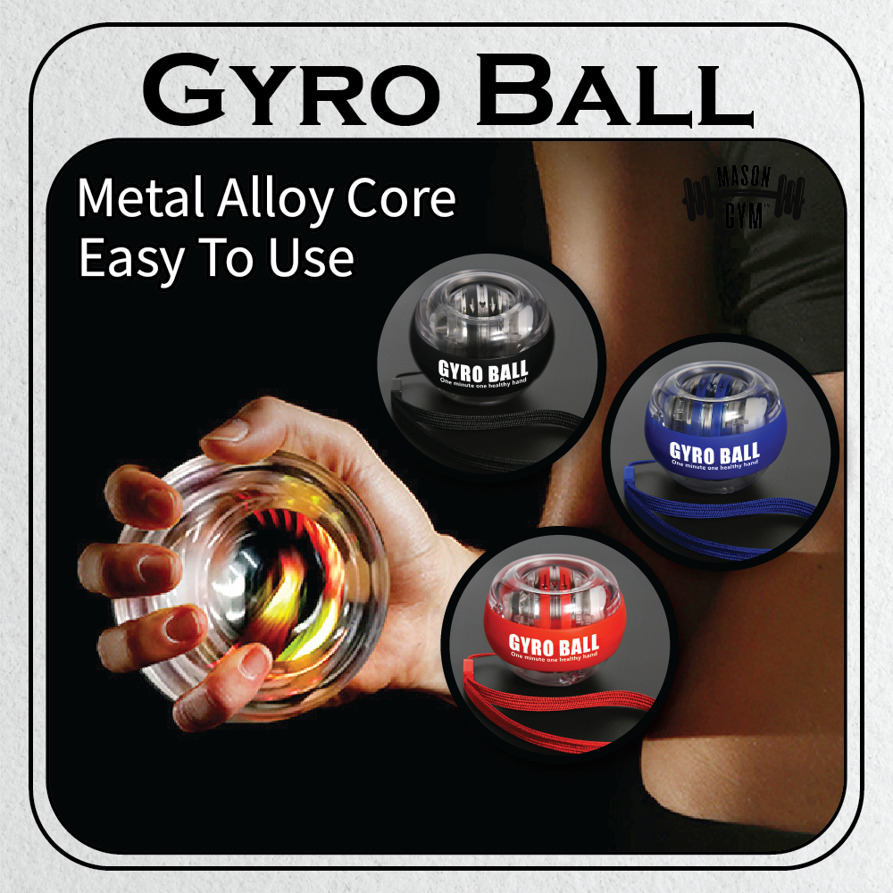 MasonGym™ Gyro Ball Wrist Gyroscope Strength Ball Gym Training Tools ...