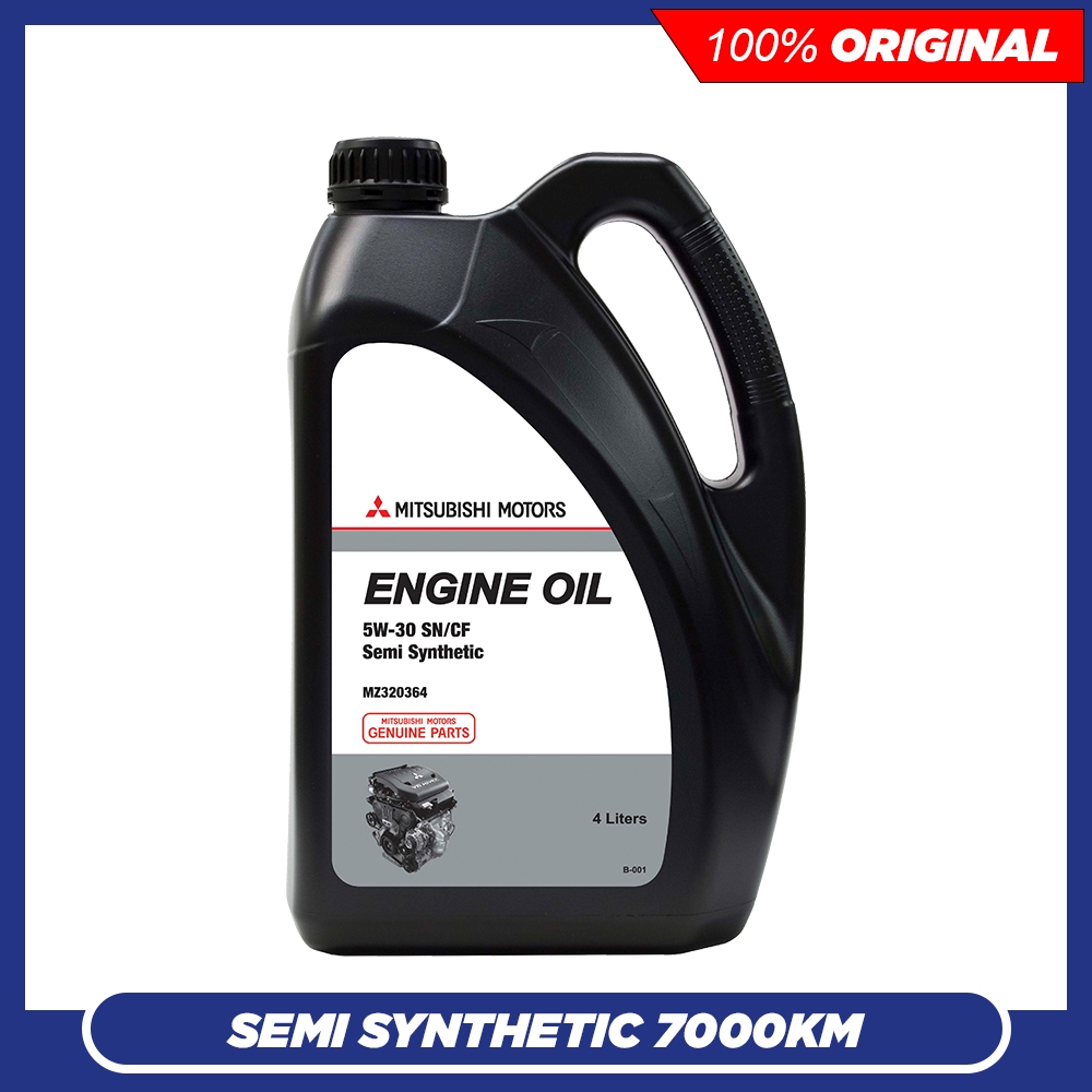 MITSUBISHI 5W30 SN/CF Semi Synthetic Engine Oil (4L) | Shopee Malaysia
