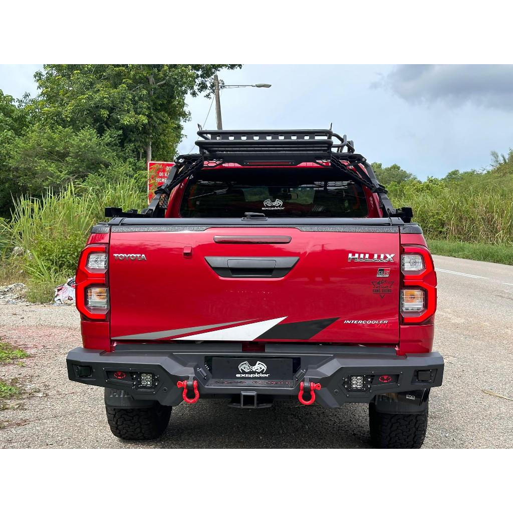 Exspider BUFF Series Rear Bumper Bull Bar for Toyota Hilux Rogue Revo ...
