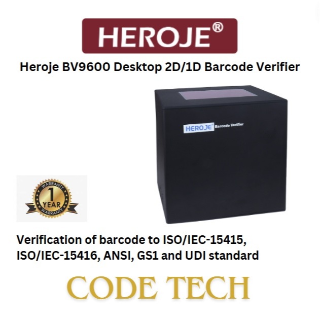 Heroje BV9600 Desktop 2D/1D Barcode Verifier Series barcode quality ...