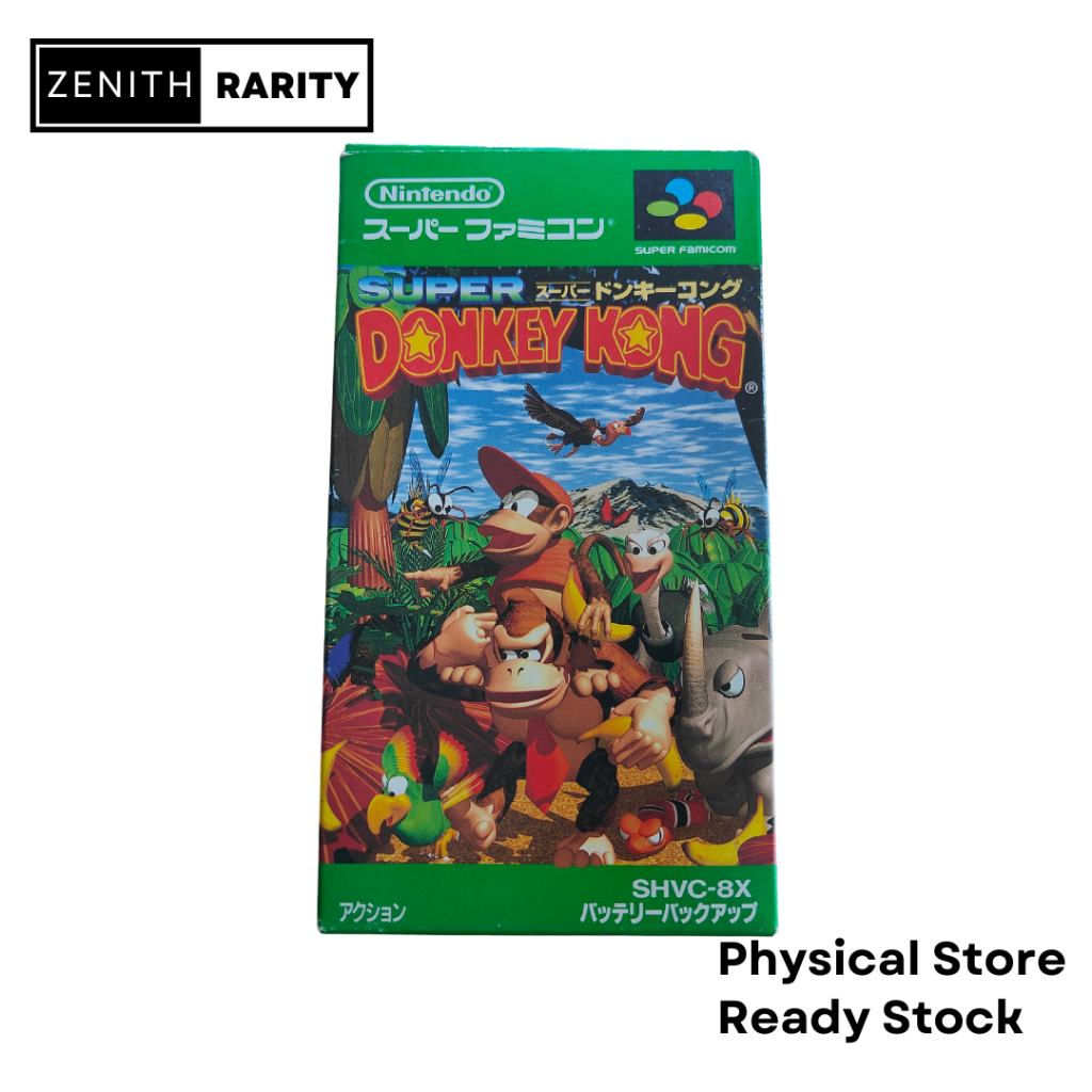 Zenith Rarity Nintendo Super Famicom SFC game Super Donkey Kong boxset ...
